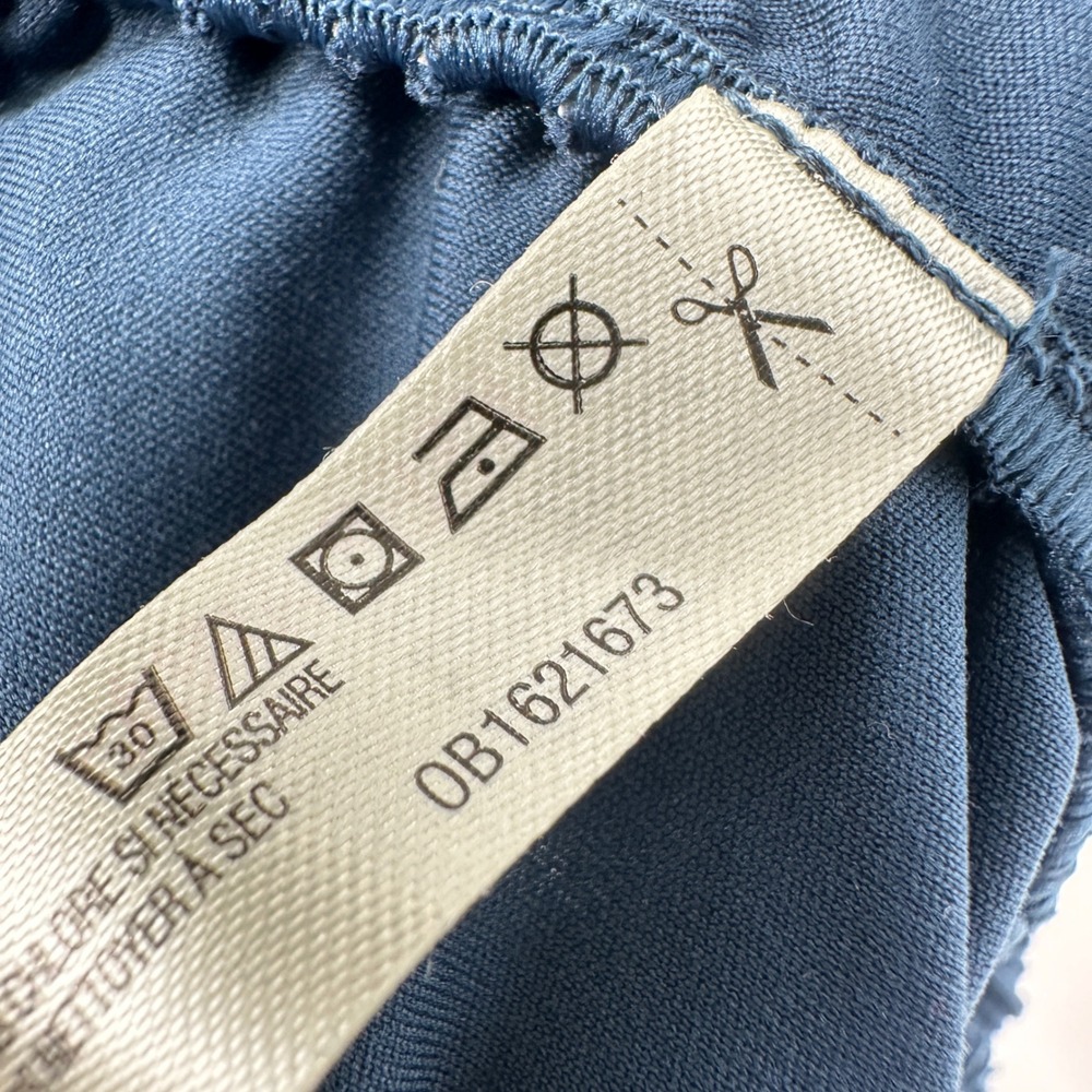 Free People Movement Shirr Enough Cami Tank Top Medium Navy Blue Ruched Active - Picture 9 of 10